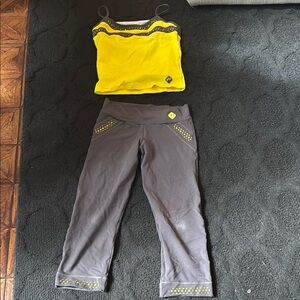 Stylish Yellow and Gray Women's Jumpsuit